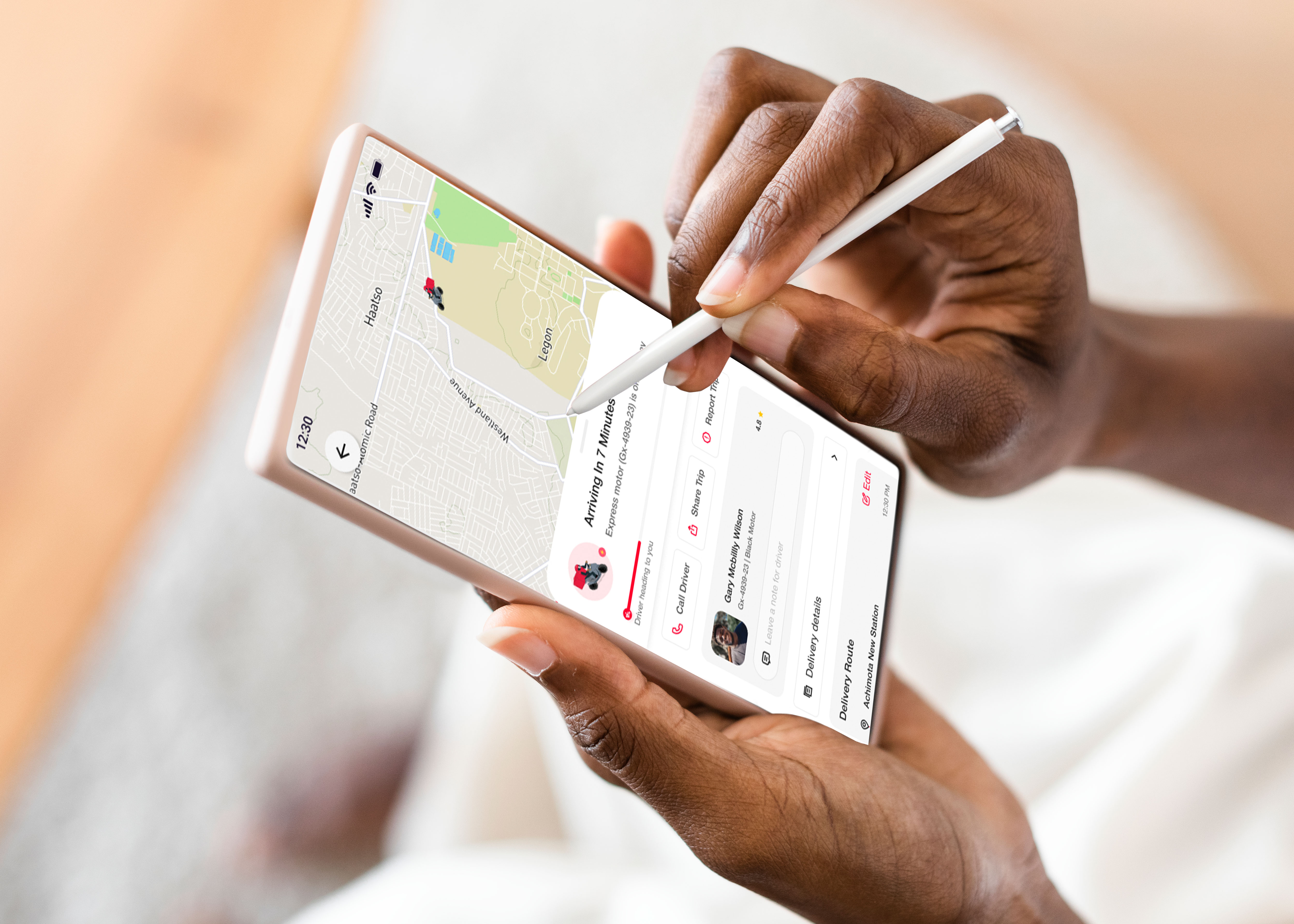 Track every step with real-time update