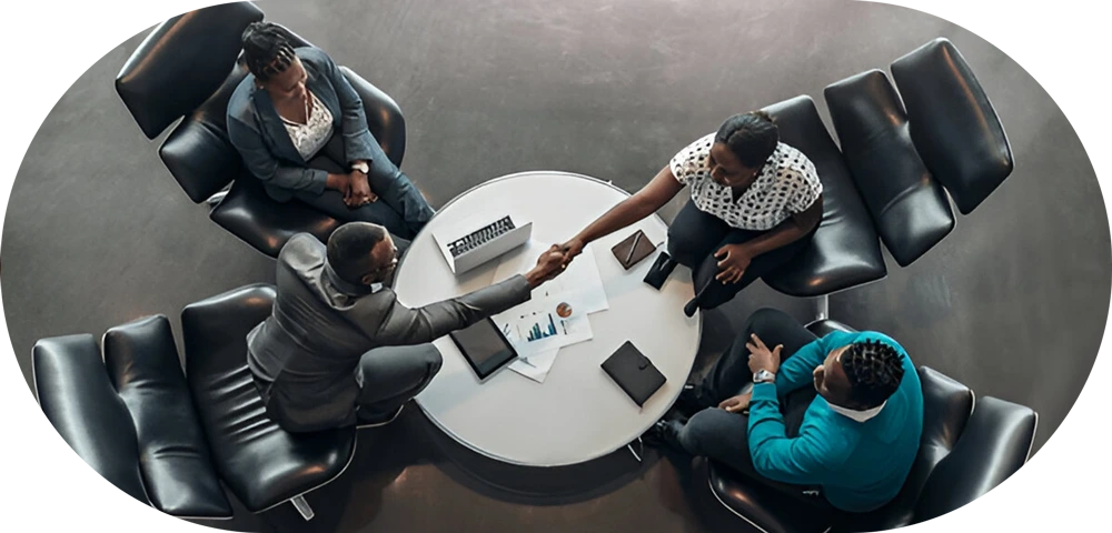 Business partnership meeting